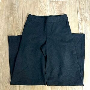 Spanx wide leg charcoal/dark grey pants XS PETITE